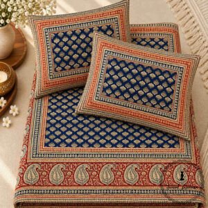 Royal Sanganer Pure Cotton Double Bed Bedsheet