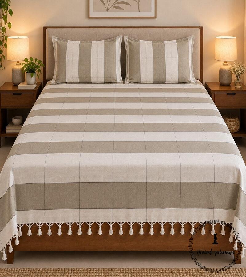 Traditional Cotton Double Bed Bedsheet from Chhatarpur
