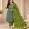 Beautiful Handcrafted Cotton Embroidered Dress Material