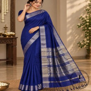 Banarasi Cotton Saree With Zari Work