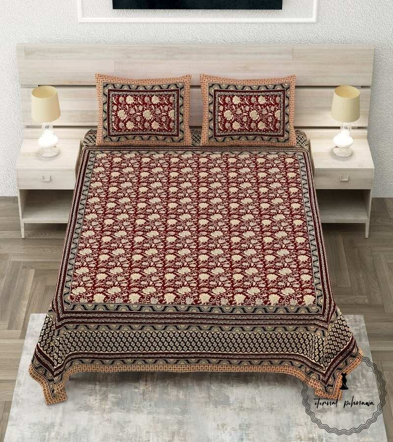 Royal Sanganer Pure Cotton Double Bed Bedsheet