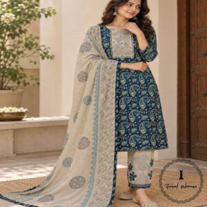 Beautiful Handcrafted Cotton Embroidered Dress Material