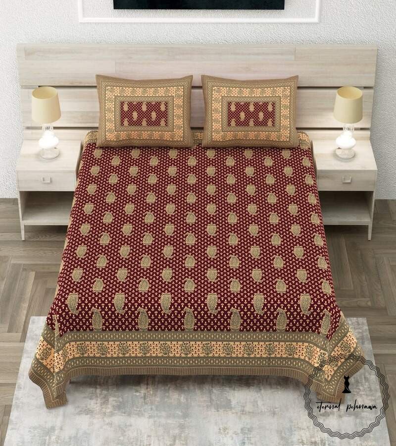 Royal Sanganer Pure Cotton Double Bed Bedsheet