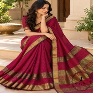 Maheshwari Handwoven Saree