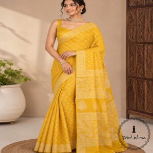 Cotton Bagru Printed Saree