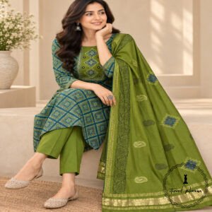 Beautiful Handcrafted Cotton Embroidered Dress Material