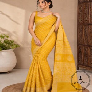 Cotton Bagru Printed Saree