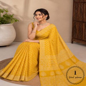 Cotton Bagru Printed Saree