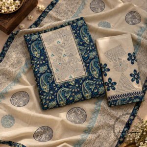 Beautiful Handcrafted Cotton Embroidered Dress Material