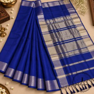 Banarasi Cotton Saree With Zari Work