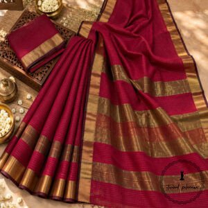 Maheshwari Handwoven Saree
