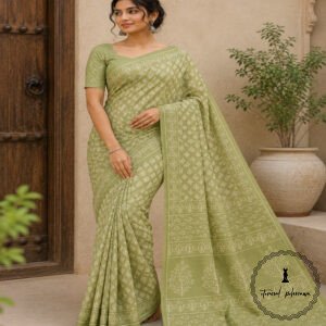 Cotton Bagru Printed Saree