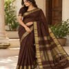 Fabric silk by cottan soft material zari tisu
