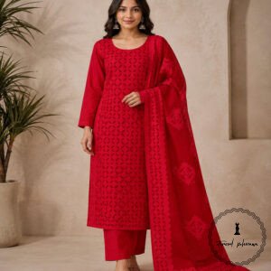 Applique Work Pure Cotton Suit at Best Price