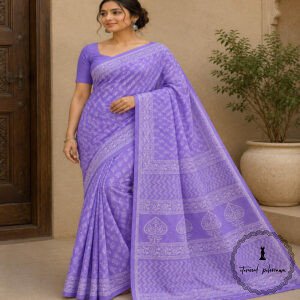 Cotton Bagru Printed Saree