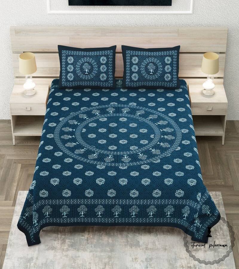Royal Sanganer Pure Cotton Double Bed Bedsheet