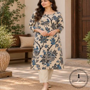 Traditional Kalamkari Handloom Kurta Fabric