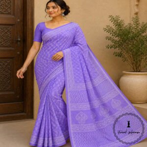 Cotton Bagru Printed Saree