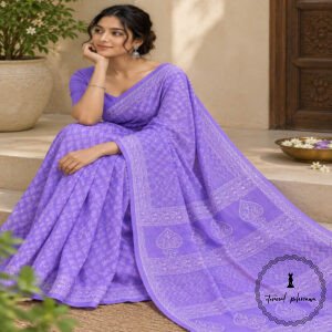 Cotton Bagru Printed Saree