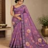 Chanderi Cotton Floral Print Saree