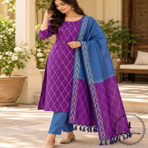 Pure Cotton Ikkat Suit