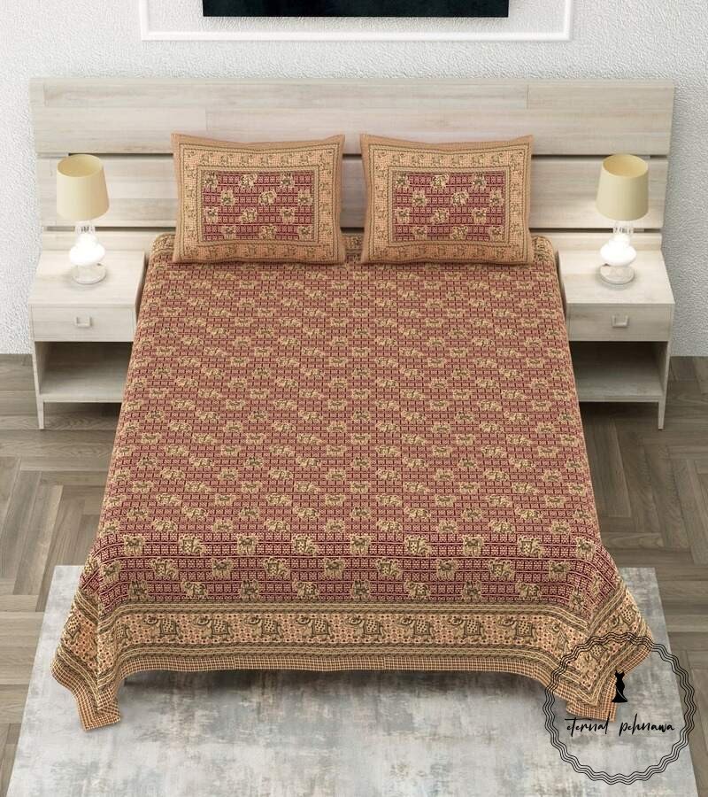 Royal Sanganer Pure Cotton Double Bed Bedsheet