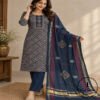 Beautiful Handcrafted Cotton Embroidered Dress Material