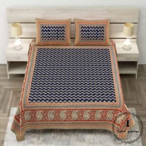 Royal Sanganer Pure Cotton Double Bed Bedsheet
