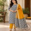 Pure Cotton Ikkat Suit