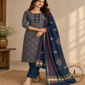 Beautiful Handcrafted Cotton Embroidered Dress Material