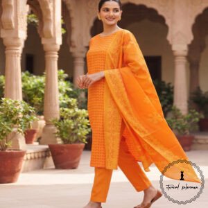 Applique Work Pure Cotton Suit at Best Price