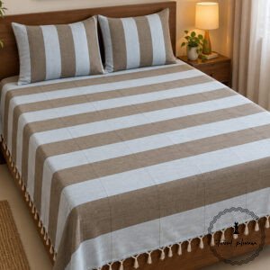 Traditional Cotton Double Bed Bedsheet from Chhatarpur