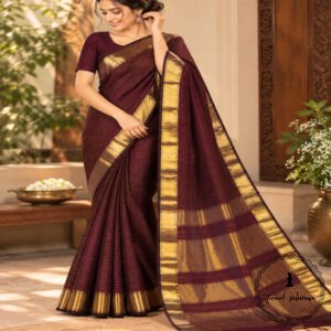 Maheshwari Handwoven Saree