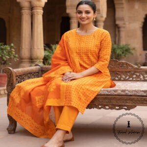 Applique Work Pure Cotton Suit at Best Price