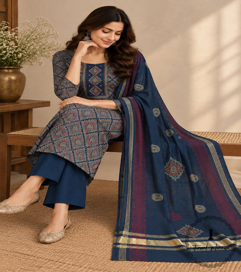 k Beautiful Handcrafted Cotton Embroidered Dress Material