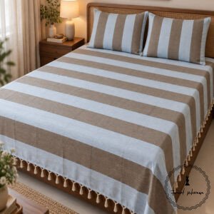Traditional Cotton Double Bed Bedsheet from Chhatarpur