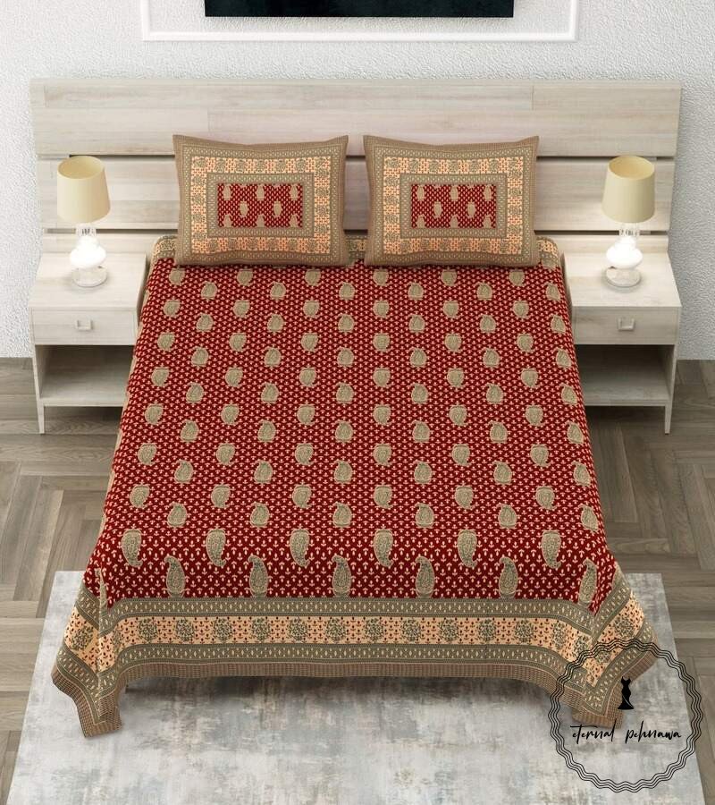 Royal Sanganer Pure Cotton Double Bed Bedsheet