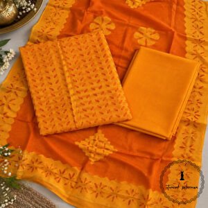 Applique Work Pure Cotton Suit at Best Price