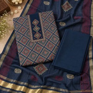 Beautiful Handcrafted Cotton Embroidered Dress Material