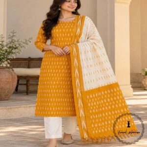 Pure Cotton Ikkat Suit