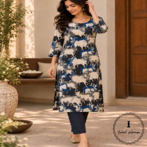 Traditional Kalamkari Handloom Kurta Fabric