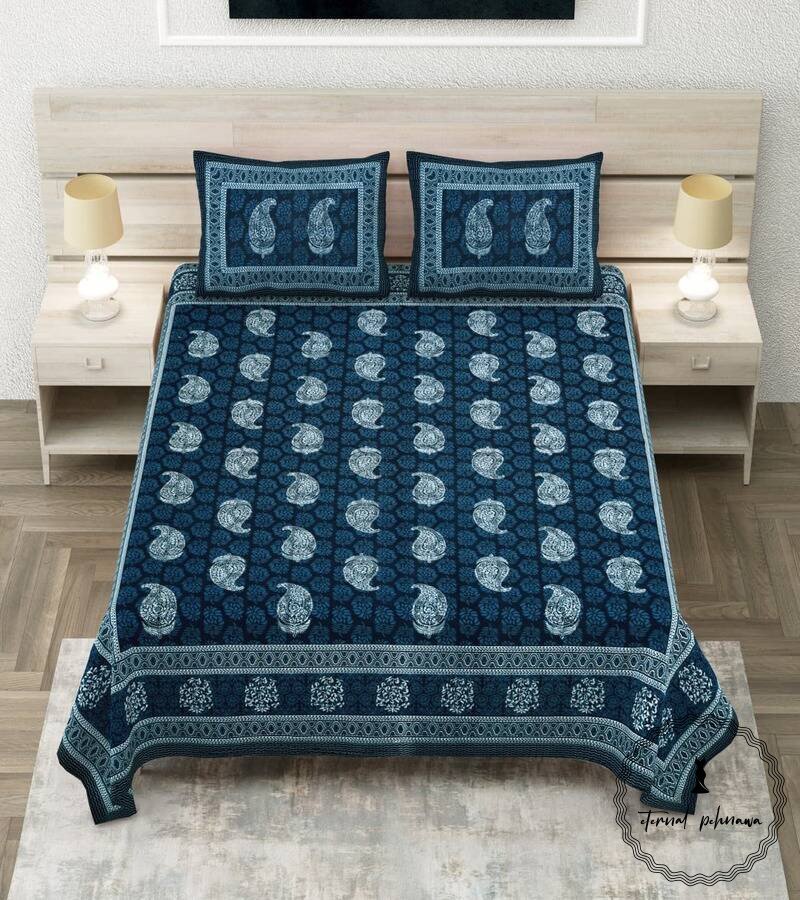 Royal Sanganer Pure Cotton Double Bed Bedsheet