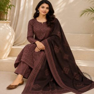 Applique Work Pure Cotton Suit at Best Price