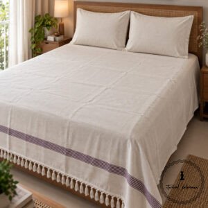 Traditional Cotton Double Bed Bedsheet from Chhatarpur