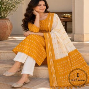 Pure Cotton Ikkat Suit