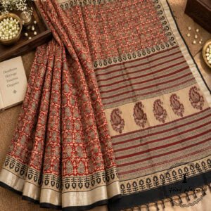 Exclusive Linen Cotton Sarees With Blouse Piece