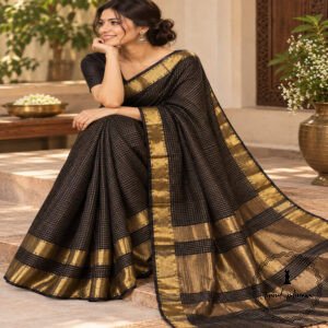 Maheshwari Handwoven Saree