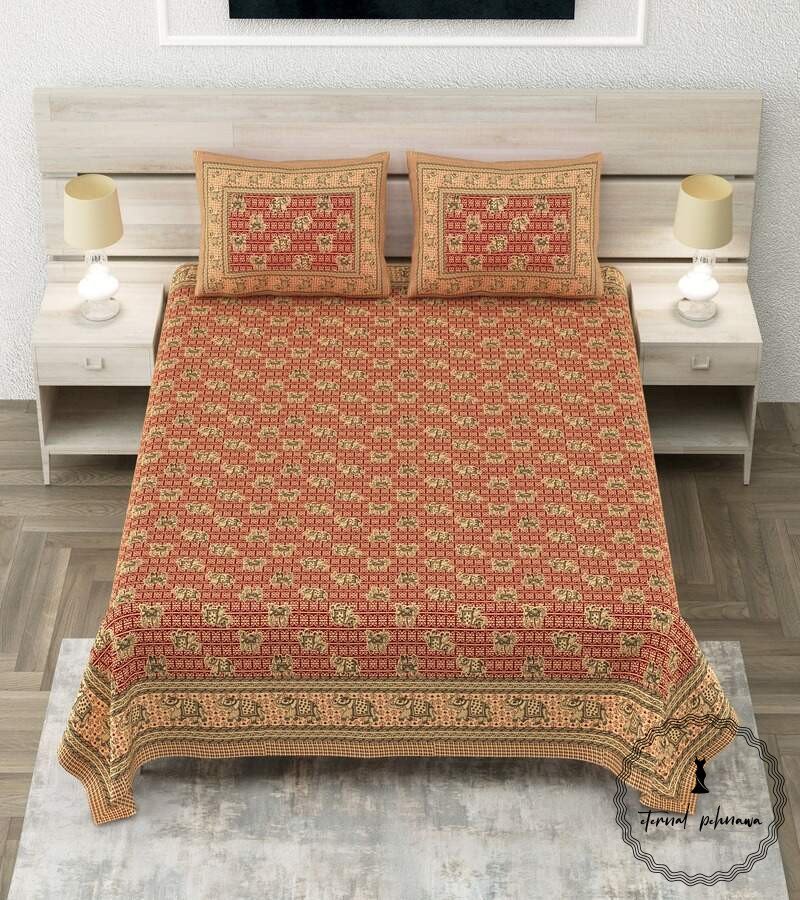 Royal Sanganer Pure Cotton Double Bed Bedsheet