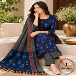 Pure Cotton Ikkat Suit