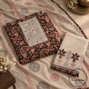 Beautiful Handcrafted Cotton Embroidered Dress Material